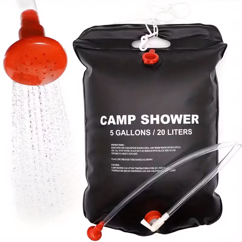 Soluppvärmd campingdusch 20 liter