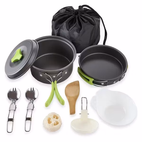 Campingkök 3 delar med tillbehör