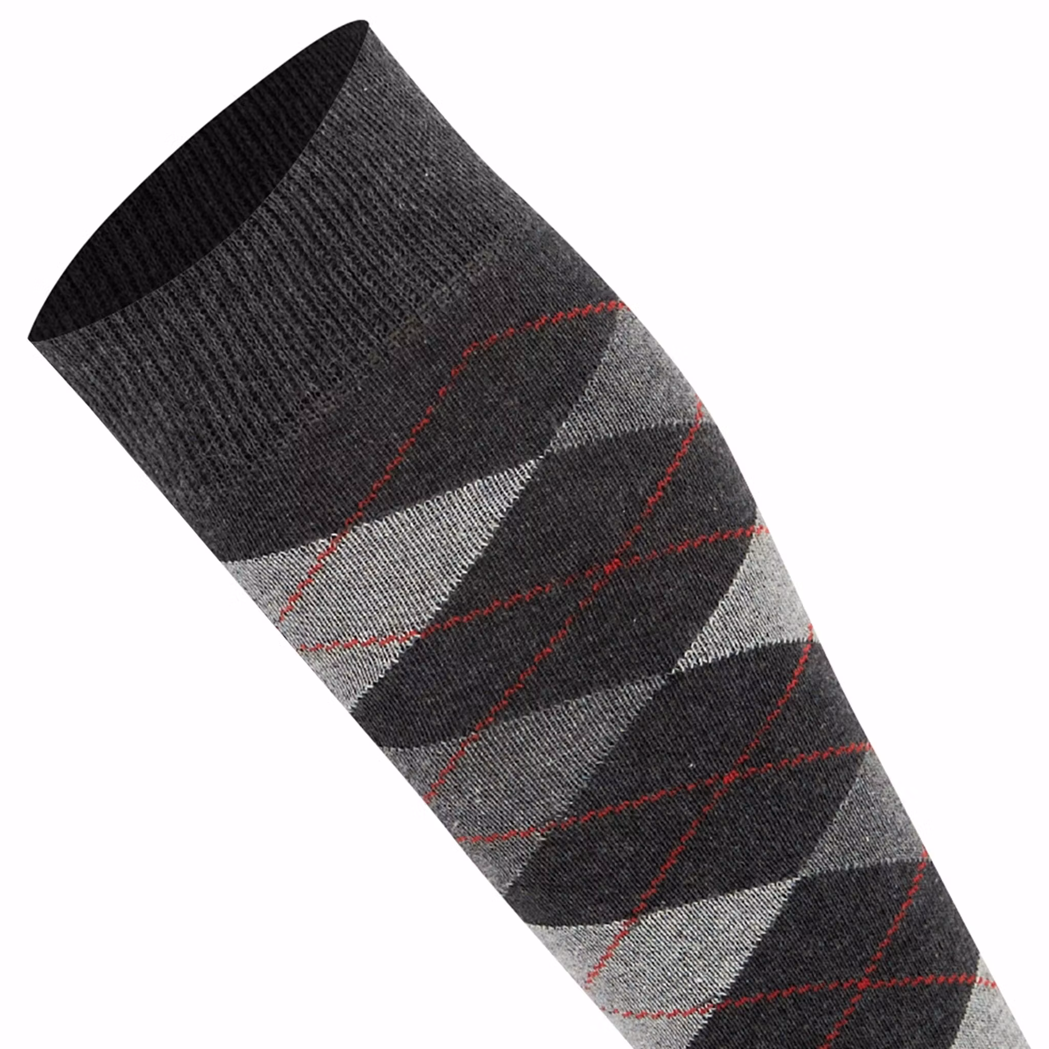 Grå argyle knästrumpa - MySocks