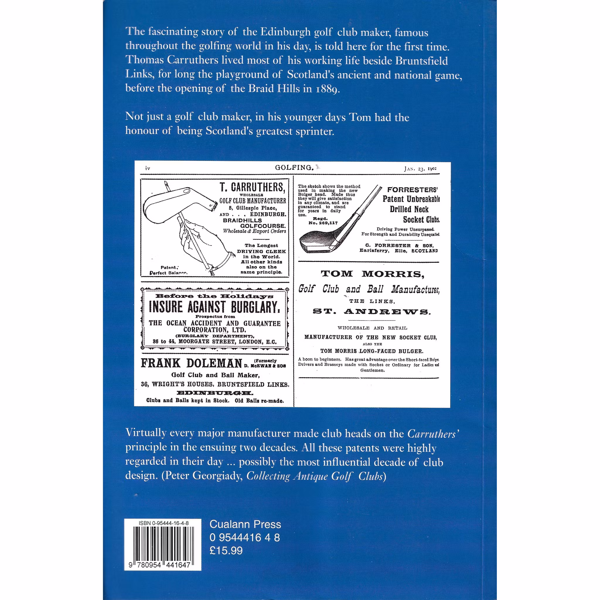 Golf Club Maker - Thomas Carruthers 1840-1924 (1st ed)