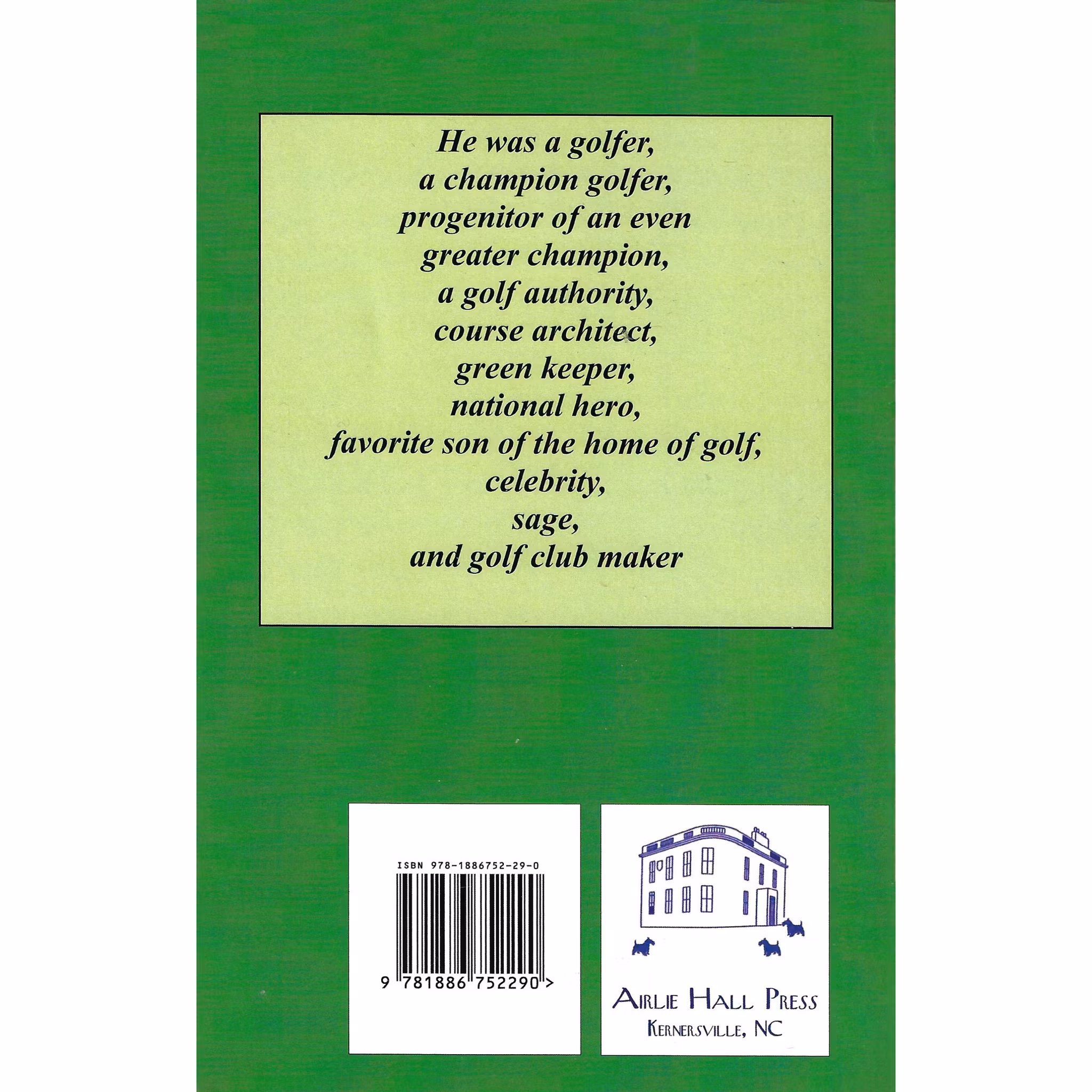 Tom Morris golf clubs (1st ed)