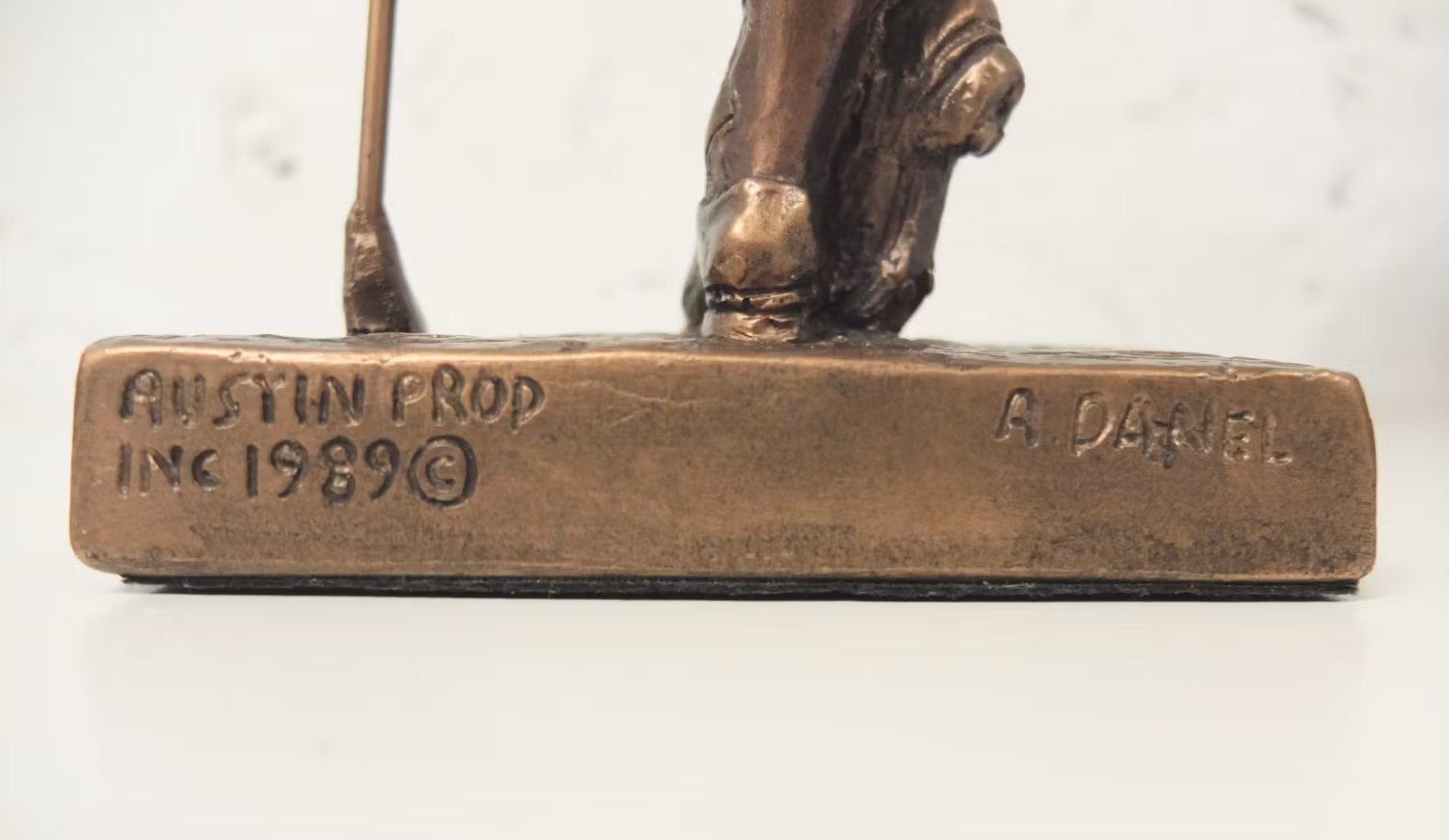 Vintage 1989 Bronze Austin Sculpture Golf