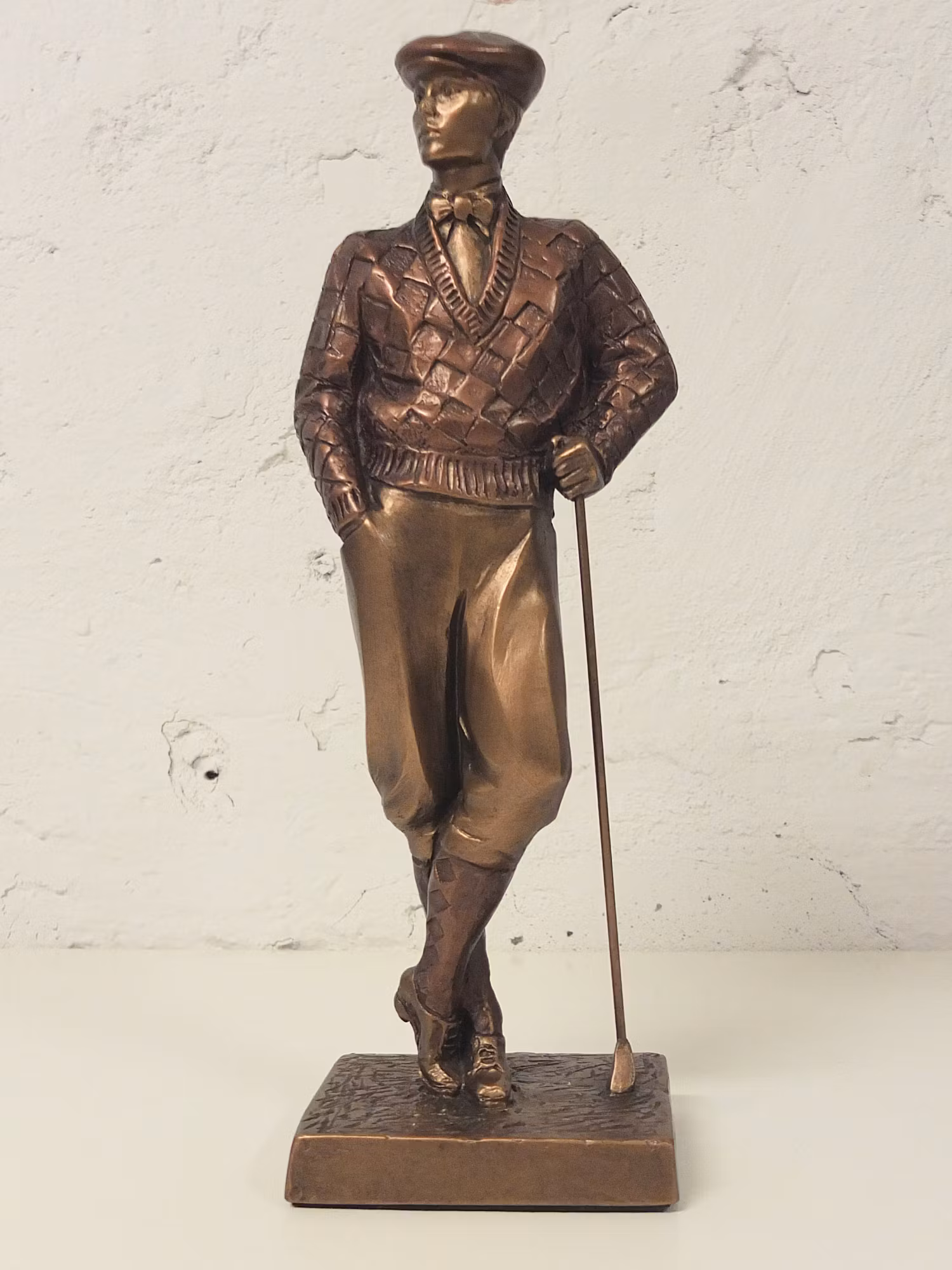 Vintage 1989 Bronze Austin Sculpture Golf