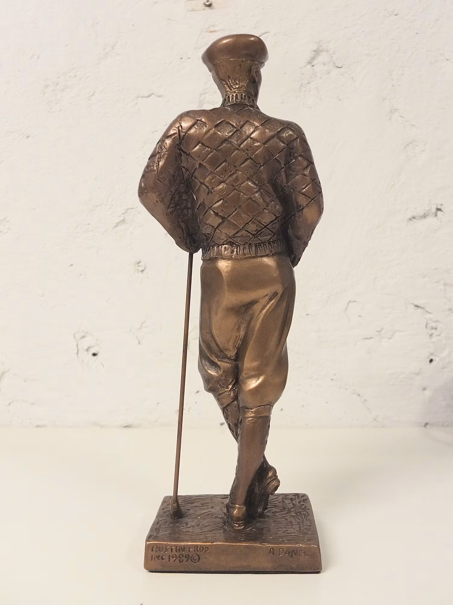 Vintage 1989 Bronze Austin Sculpture Golf