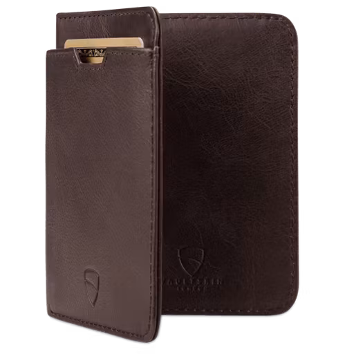 Brun plånbok RFID - Vaultskin