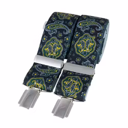 Hängslen från David Aster – grön paisley