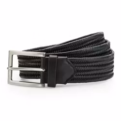 Flätat läderbälte Black - Asquith&Fox