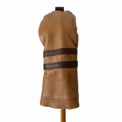 Brun headcover i läder