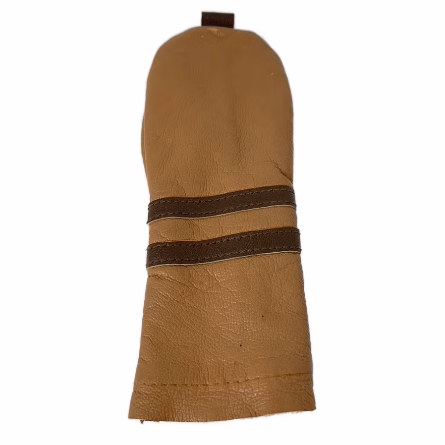 Brun headcover i läder