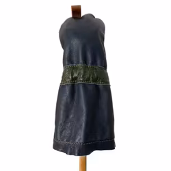 Mörkblå headcover i läder