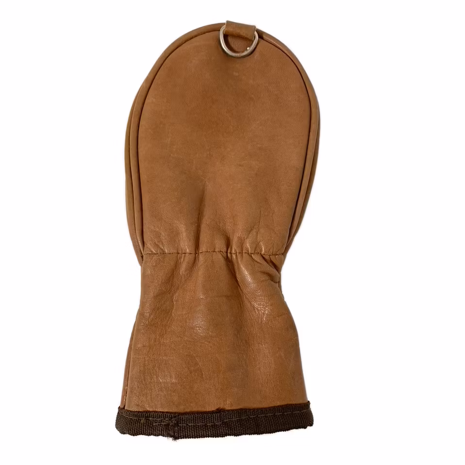 Ljusbrun headcover i läder