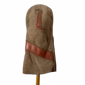 Brun headcover i mocka