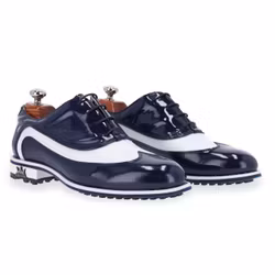 Nyhet! Lambda golfsko herr - Catania White & Navy