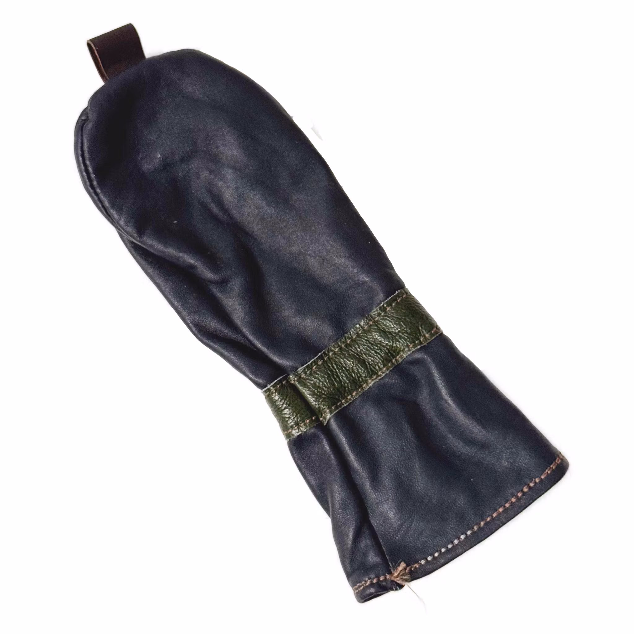 Mörkblå headcover i läder