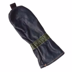 Mörkblå headcover i läder