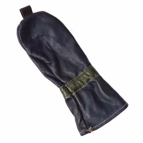 Mörkblå headcover i läder