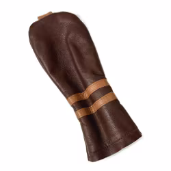 Mörkbrun headcover i läder