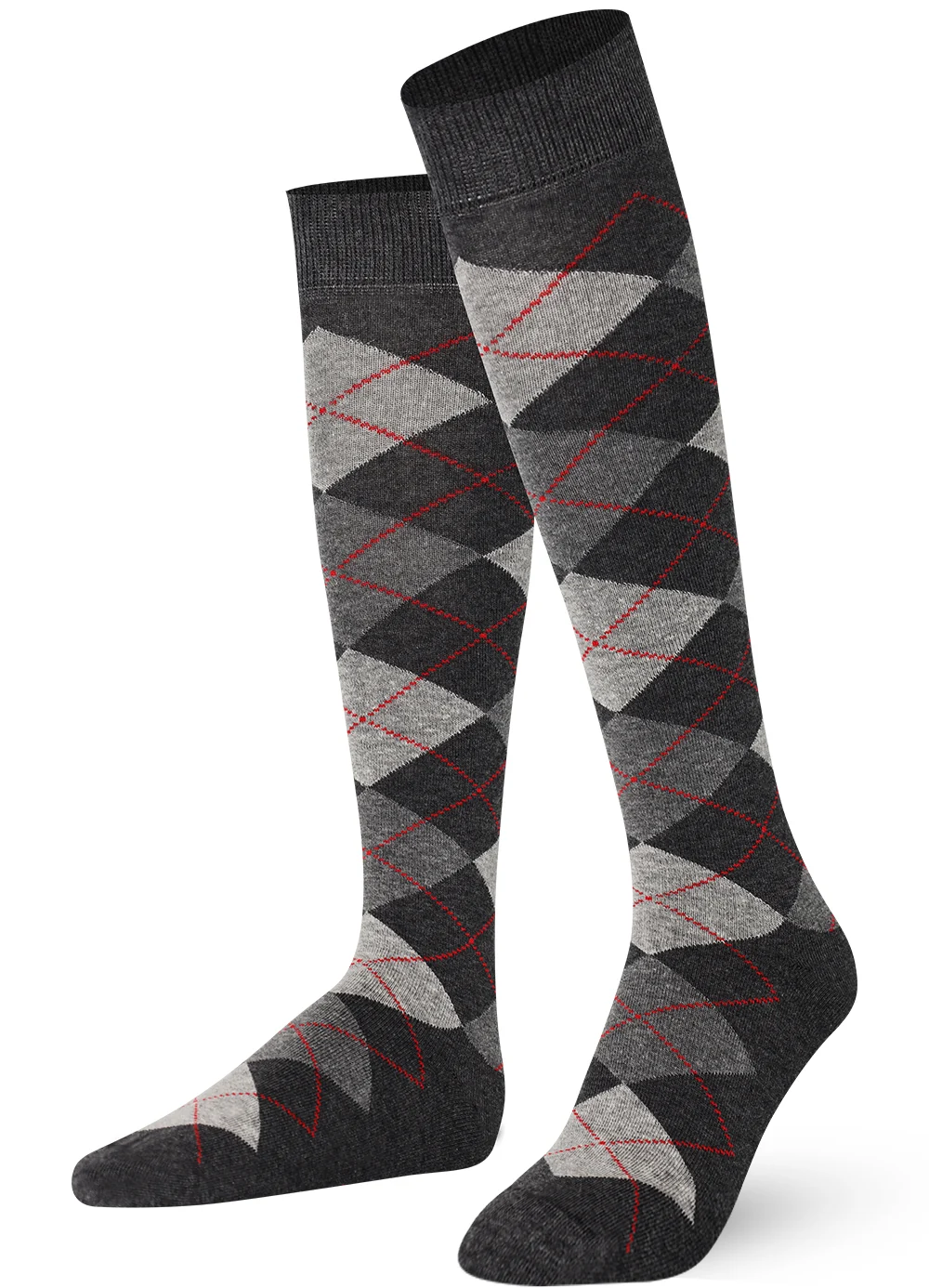 Antracit argyle knästrumpa - MySocks