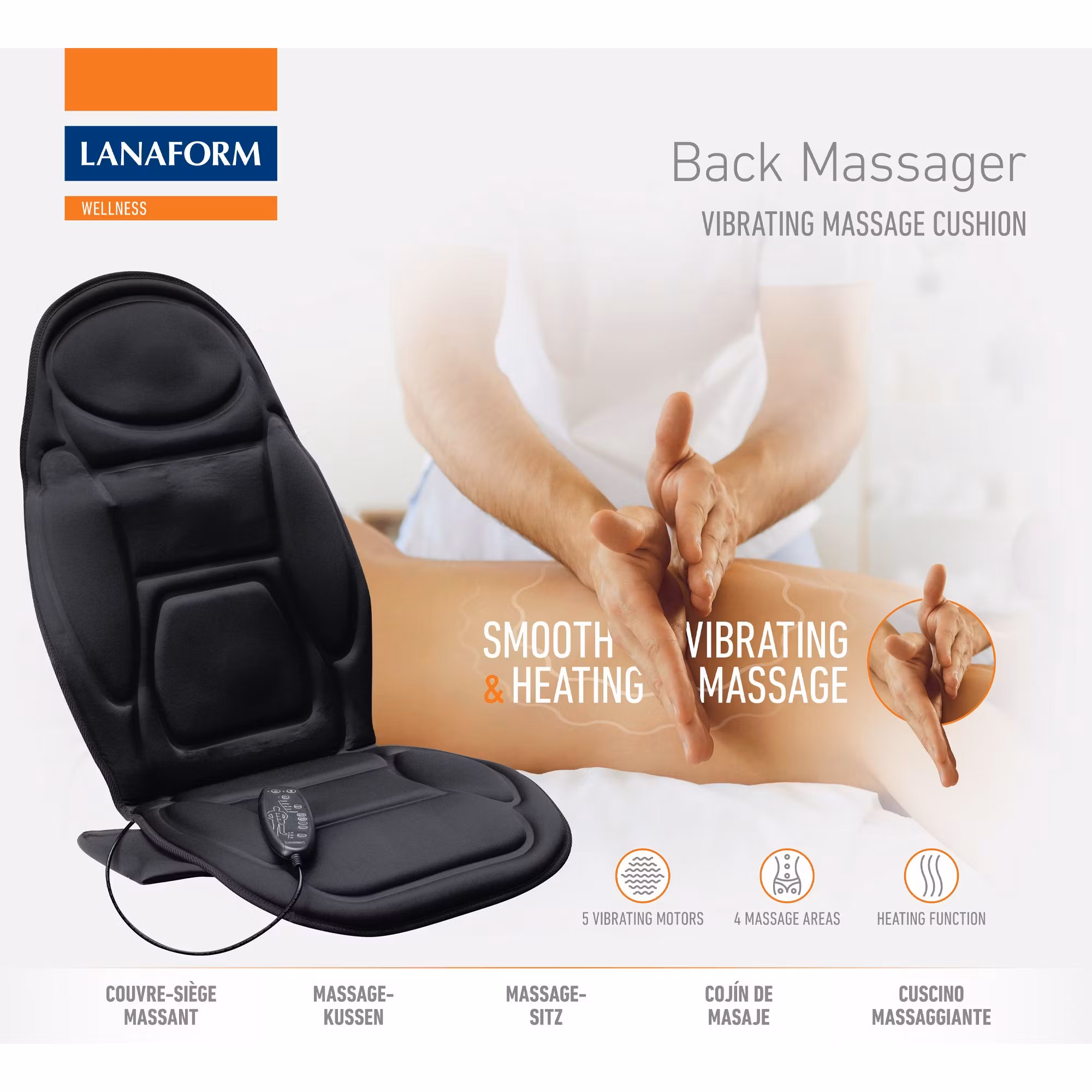 Lanaform Back Massager – avkoppling och värme för ryggen