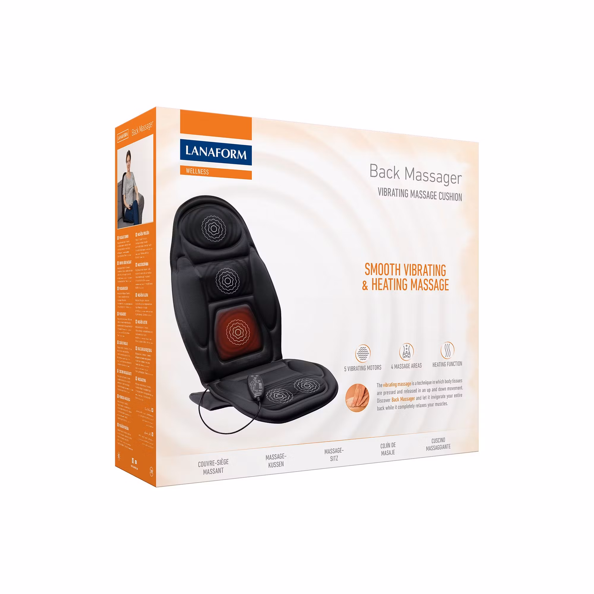 Lanaform Back Massager – avkoppling och värme för ryggen