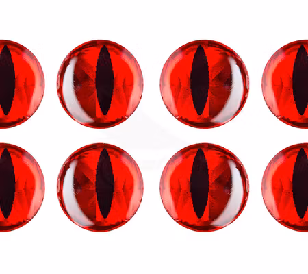 Realistic 3D Snake Eyes 8mm