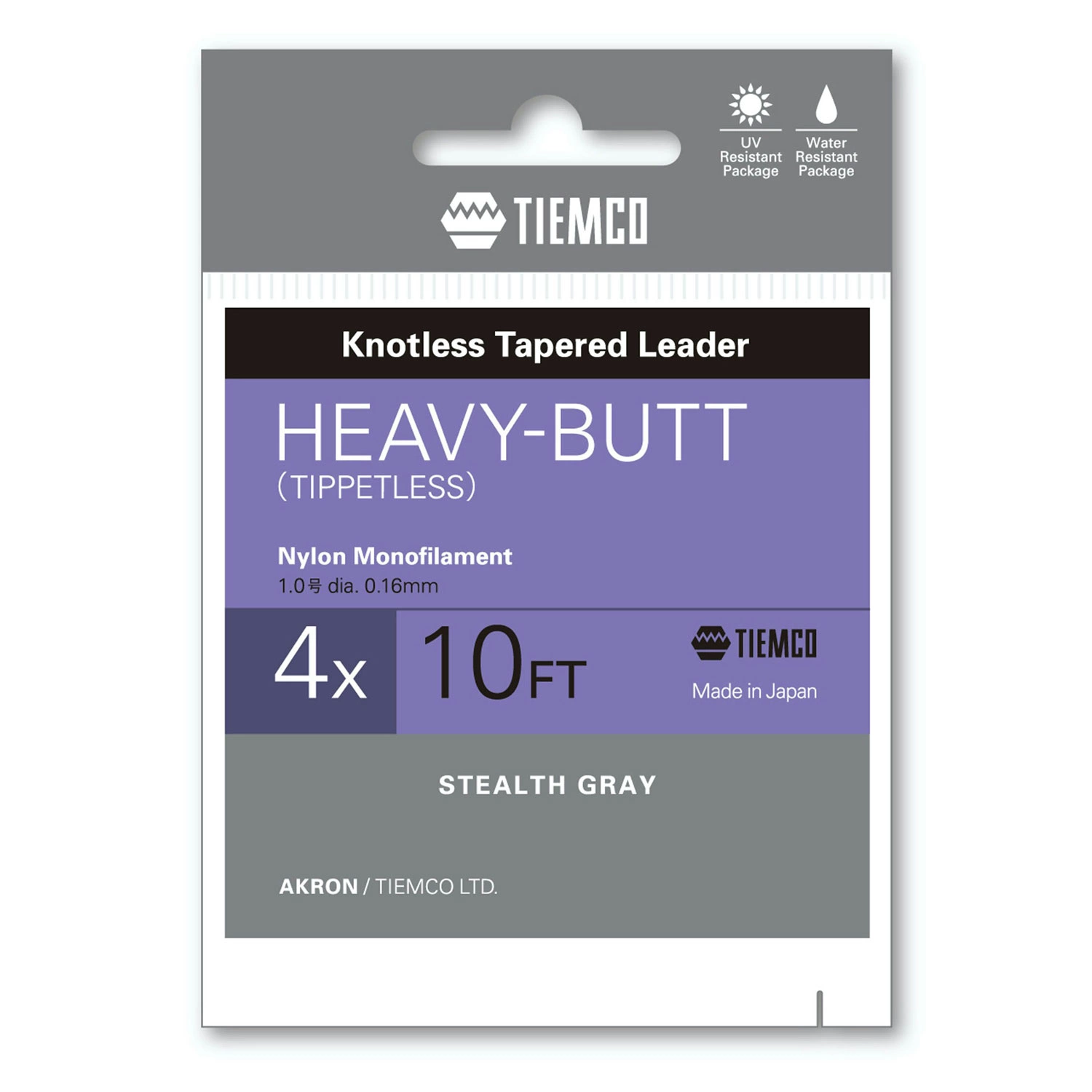 Tiemco Heavy Butt Tapered Leader 10ft