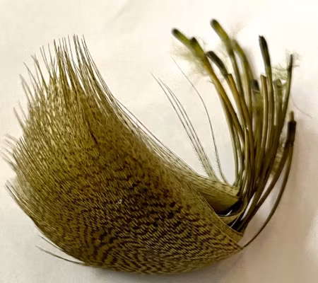 Flankfjäder Gräsand Olive Premium Selected