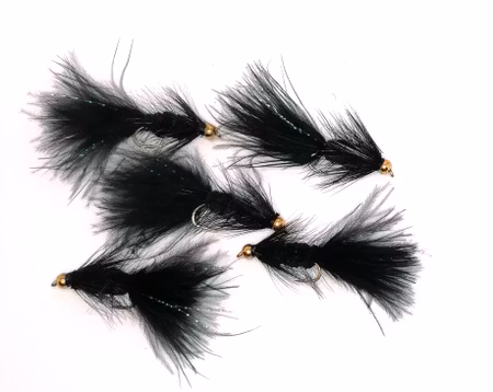 Wolly Bugger Svart BeadHead
