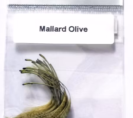 Flankfjäder Gräsand Olive Premium Selected