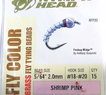 Bead Head Brass Shrimp Pink