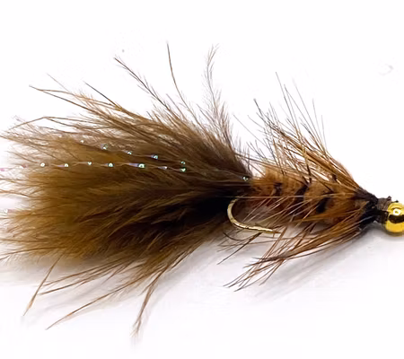 Wolly Bugger Brun BeadHead