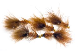 Wolly Bugger Brun BeadHead