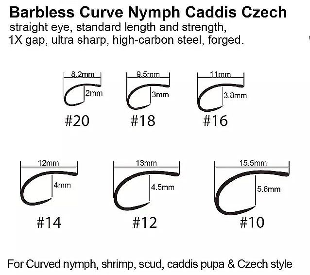 Mosquito MCS 001 Curved Nymph Hook