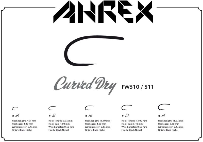 Ahrex Curved Dry Fly FW511