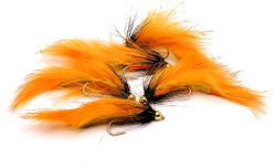 Zonker Orange/Black BeadHead #8