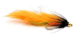 Zonker Orange/Black BeadHead #8