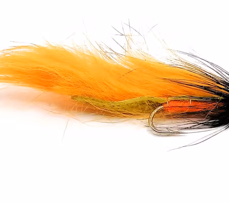 Zonker Orange/Black BeadHead #8