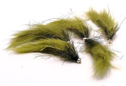 Tactical Streamer Olive/Black BeadHead Silver #14
