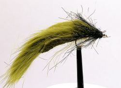 Tactical Streamer Olive/Black BeadHead Silver #14