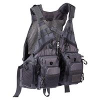 Bassdash Breathable Fishing Vest Dark Grey