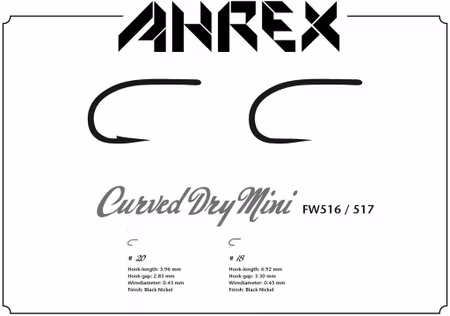 Ahrex FW 517 Curved Dry Mini Barbless