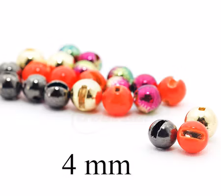 Slotted Tungsten Beads 4mm