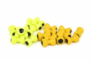 Hareline Painted Lead Dumbelll Eyes Small