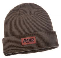Ahrex Suede Patch Beanie Brown