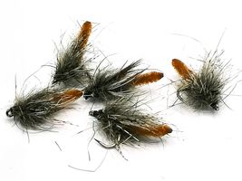 Flytande Chenille Puppa Caddis Rusty Brown