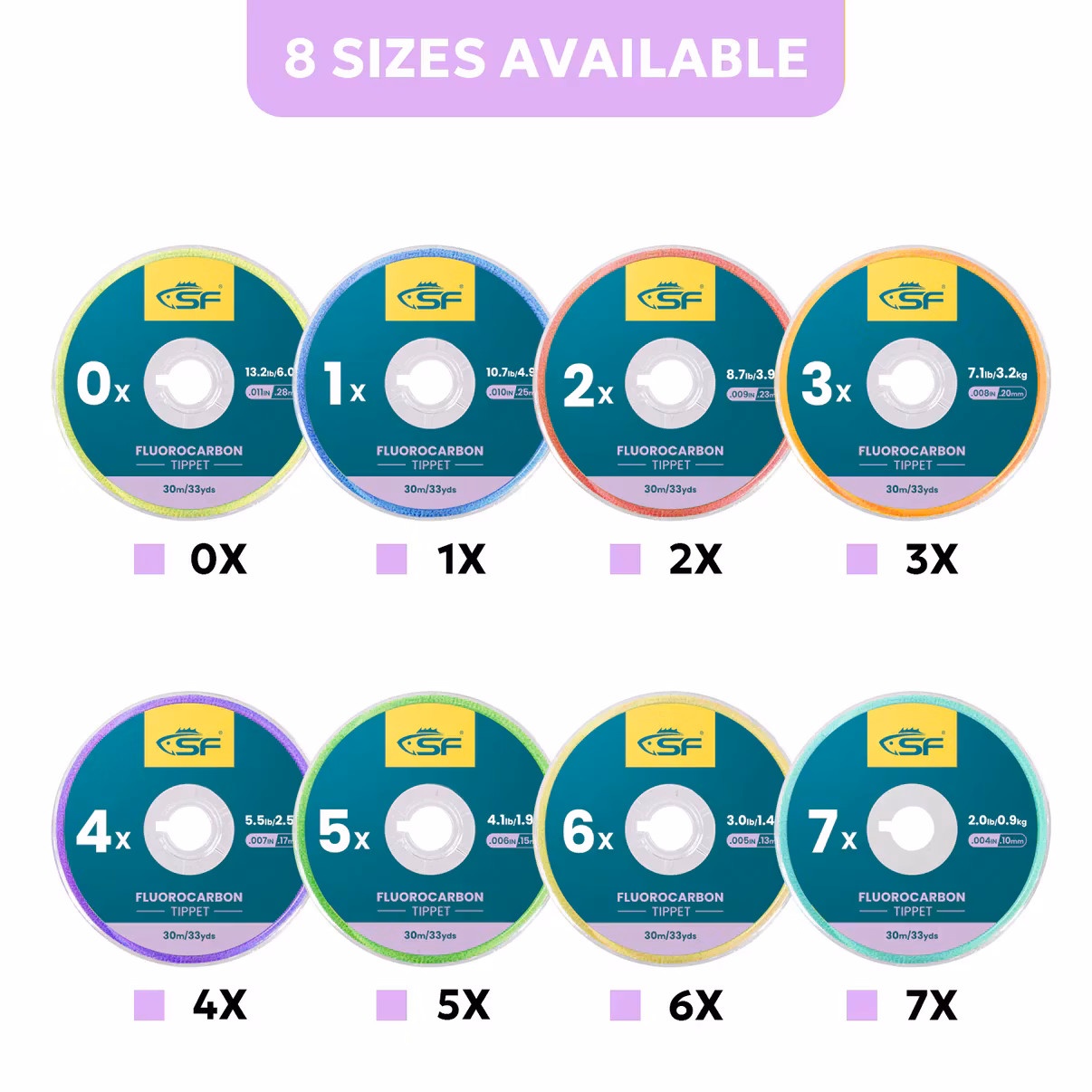 SF Superstrong + Fluorocarbon Tafsmaterial 30m