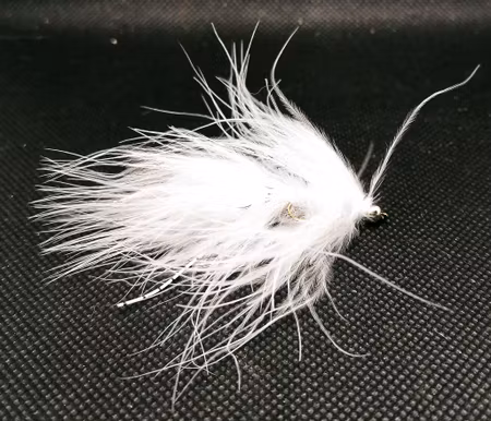White Killer Rubberlegs BeadHead #10