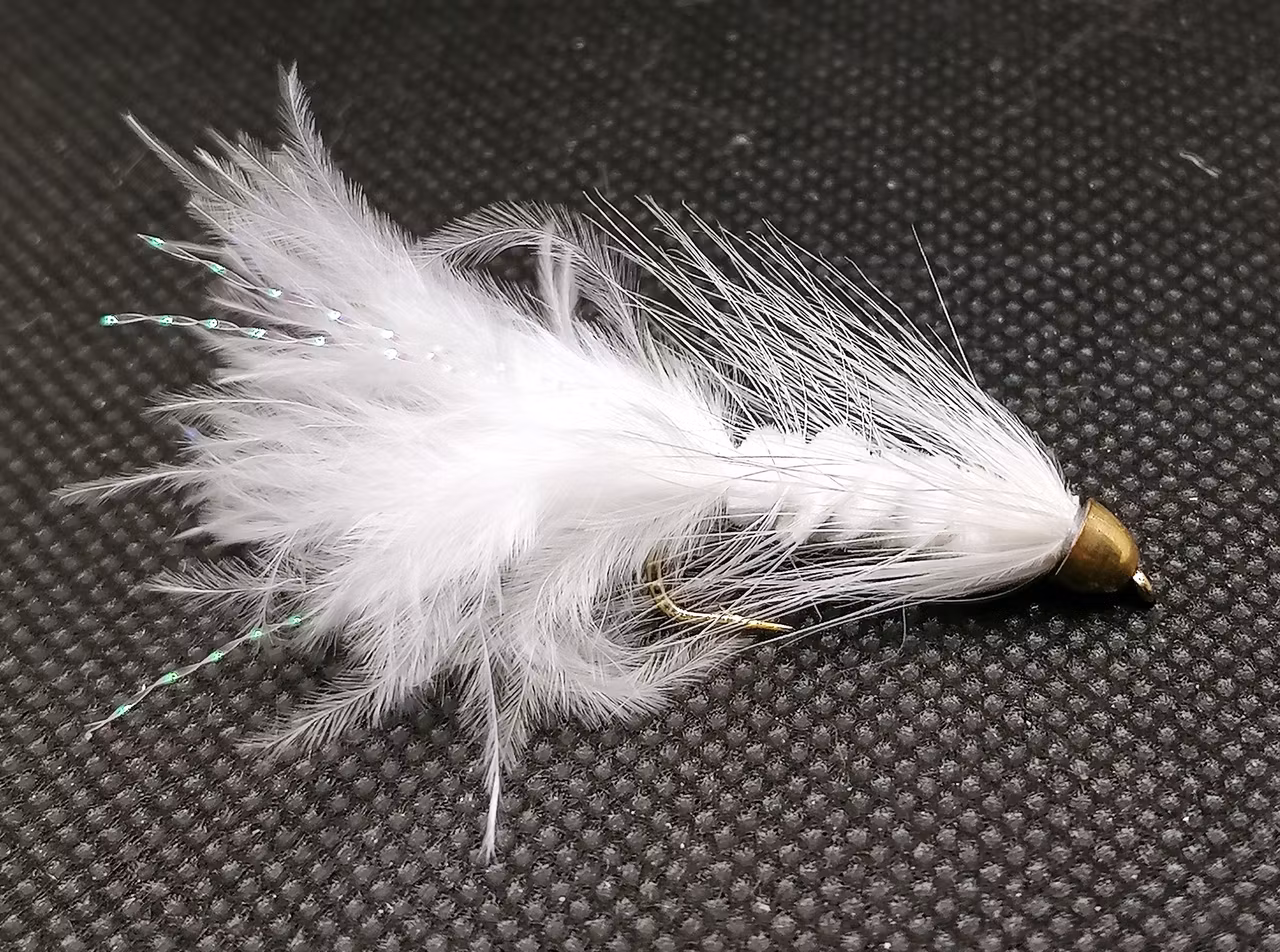 Wolly Bugger White ConeHead #8