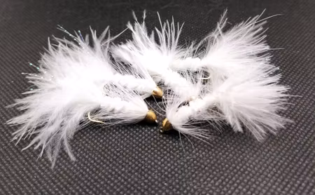 Wolly Bugger White ConeHead #8