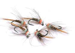 PT Orange Natural Brown Nymph Tungstenshuvud #16